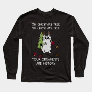 Cat Christmas Long Sleeve T-Shirt